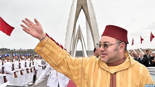 الملك يدشن جسر محمد السادس الملك يدشن جسر محمد السادس