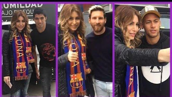 يارا ونجوم البارصا يارا ونجوم البارصا