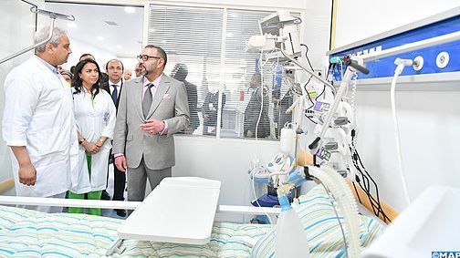 الملك يدشن مستشفى مولاي عبد الله بسلا الملك يدشن مستشفى مولاي عبد الله بسلا