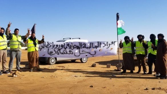 السترات الصفراء في تندوف السترات الصفراء في تندوف