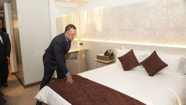 lahcen haddad ministre du tourisme visite de l'hotel lahcen haddad ministre du tourisme visite de l'hotel