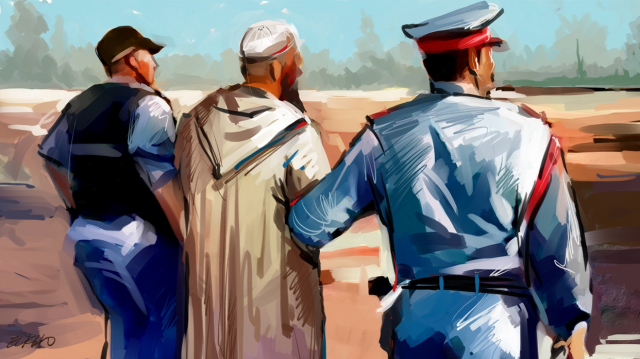 Arrestation vieil homme dessin Arrestation vieil homme dessin