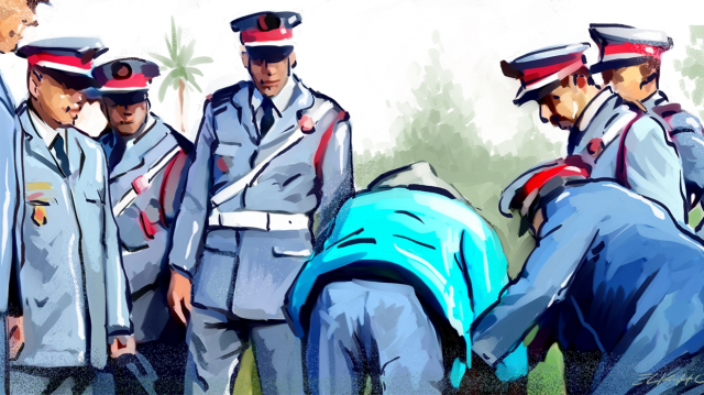 Arrestation fouille police dessin Arrestation fouille police dessin