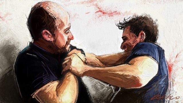 Agression bagarre dessin Agression bagarre dessin