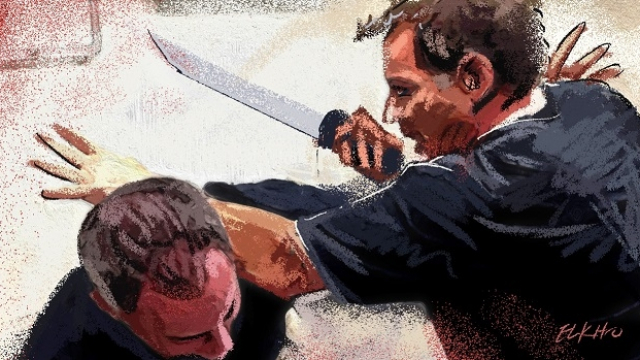 Agession arme blanche sabre dessin Agession arme blanche sabre dessin