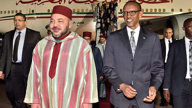 Mohammed VI et Paul Kagamé Mohammed VI et Paul Kagamé