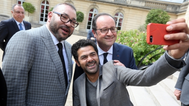 Roi Mohammed VI François Hollande Roi Mohammed VI François Hollande
