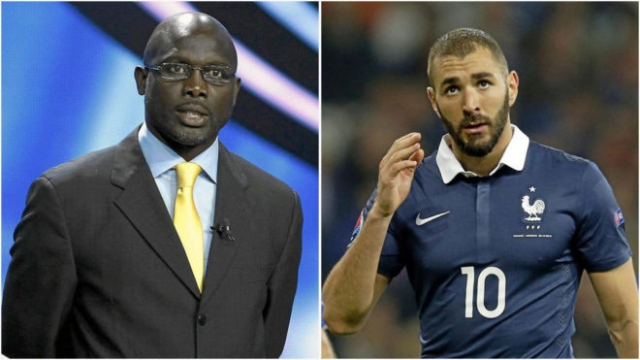 Weah et Benzema Weah et Benzema