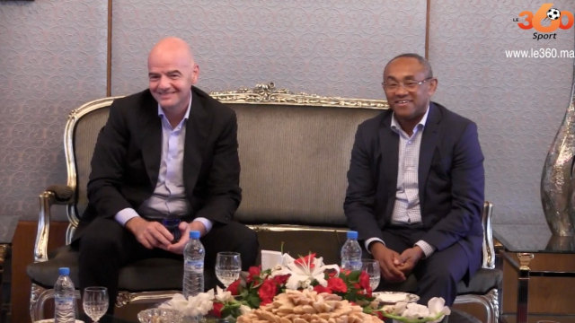 Ahmad Ahmad et Infantino à Rabat Ahmad Ahmad et Infantino à Rabat