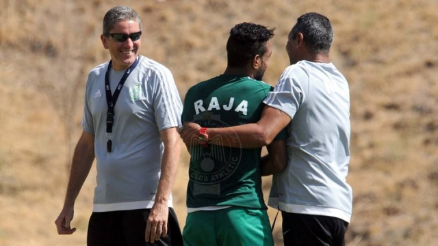 Garrido et joueurs du Raja Garrido et joueurs du Raja