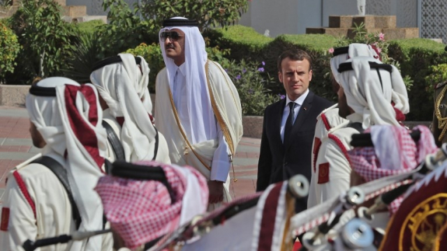 Le président Macron, jeudi 7 décembre, au Qatar. Le président Macron, jeudi 7 décembre, au Qatar.