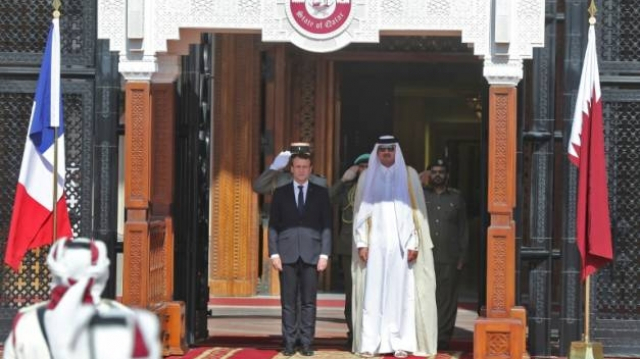 Macron-Emir Qatar Macron-Emir Qatar
