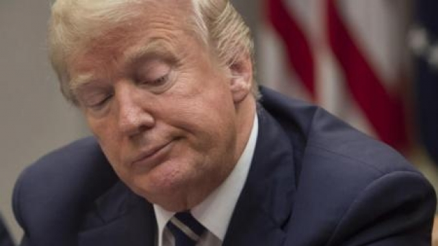 Donald Trump yeux baissés Donald Trump yeux baissés