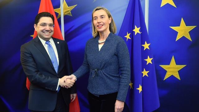 Nasser Bourita avec Federica Mogherini Nasser Bourita avec Federica Mogherini