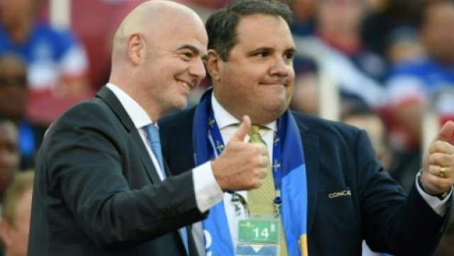 Infantino et le patron de la Concacaf Infantino et le patron de la Concacaf