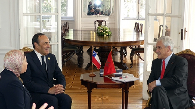 Habib El Malki et Président chilien élu Sebastián Piñera Habib El Malki et Président chilien élu Sebastián Piñera