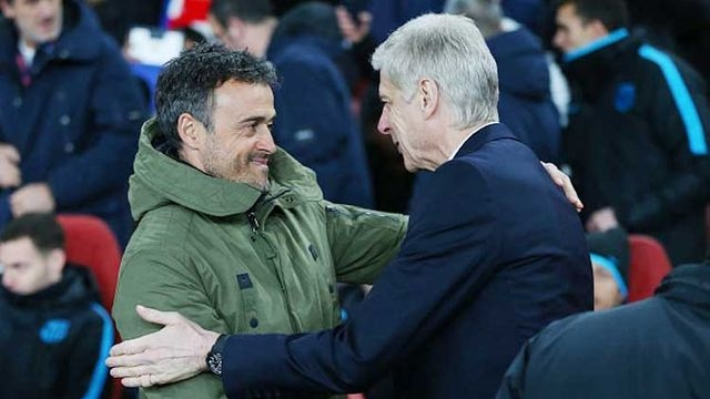 Wenger et Luis Enrique Wenger et Luis Enrique