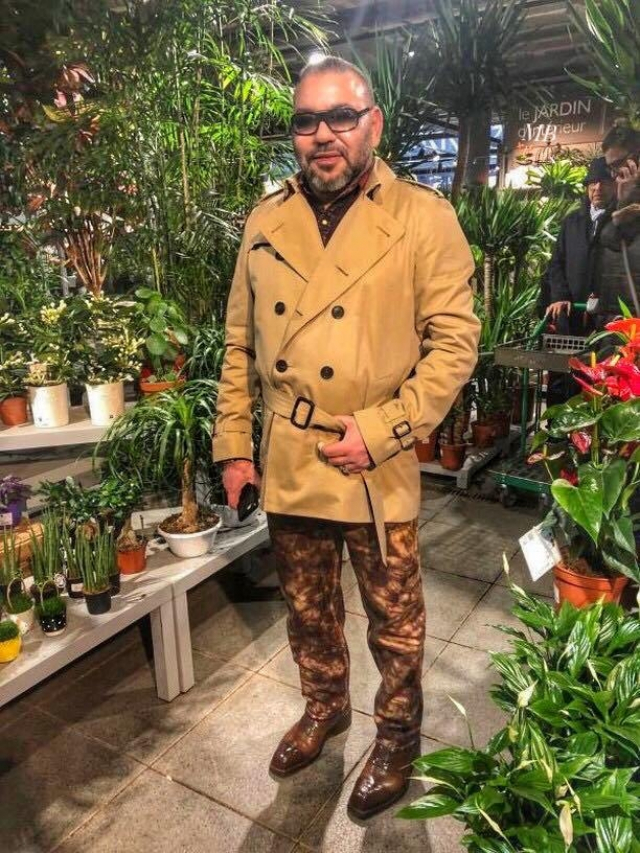 Image du jour. Mohammed VI dans une jardinerie à Paris Image du jour. Mohammed VI dans une jardinerie à Paris
