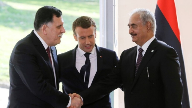 Macron-responsables libyens Macron-responsables libyens