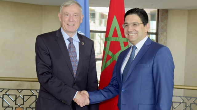 Horst Köhler et Nasser Bourita Horst Köhler et Nasser Bourita