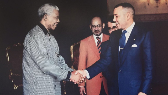 Le roi Mohammed VI et Nelson Mandela Le roi Mohammed VI et Nelson Mandela