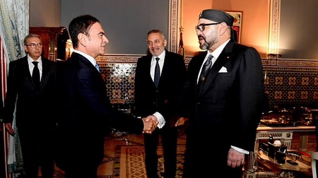 Marrakech: le roi Mohammed VI reçoit Moulay Hafid Elalamy et Carlos Ghosn Marrakech: le roi Mohammed VI reçoit Moulay Hafid Elalamy et Carlos Ghosn
