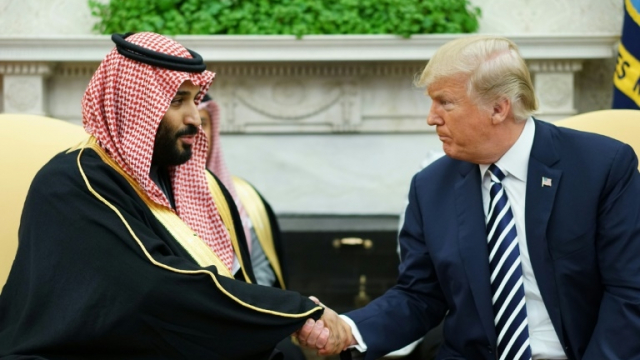 Trump et Ben Salmane Trump et Ben Salmane