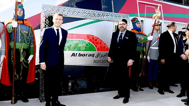 LGV Mohammed VI et Macron-7 LGV Mohammed VI et Macron-7