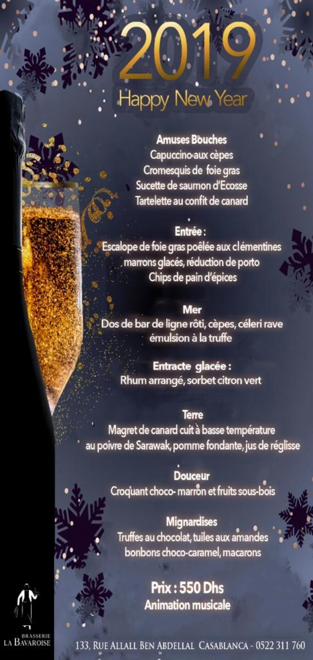 Menu la Bavaroise Menu la Bavaroise