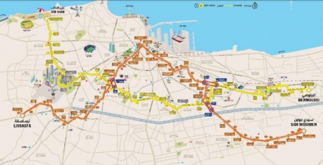 Plan tramway Casablanca Plan tramway Casablanca