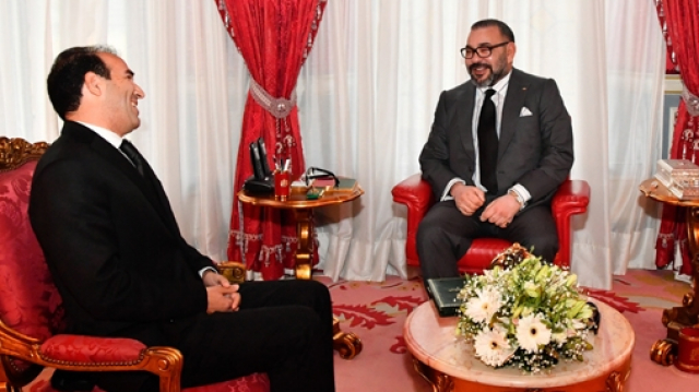 Le Roi Mohammed VI et Mohamed Benalilou Le Roi Mohammed VI et Mohamed Benalilou