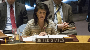 ambassadrice US à l'ONU Nikki Haley ambassadrice US à l'ONU Nikki Haley