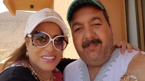 نجاة اعتابو وزوجها نجاة اعتابو وزوجها