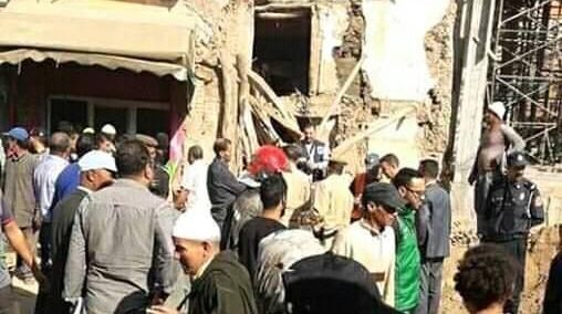انهيار سور مسجد بتارودانت 2 انهيار سور مسجد بتارودانت 2