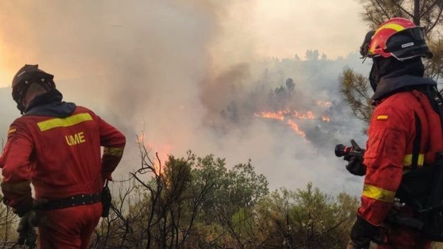 حرائق الغابات تواصل التهام آلاف الهكتارات في إسبانيا