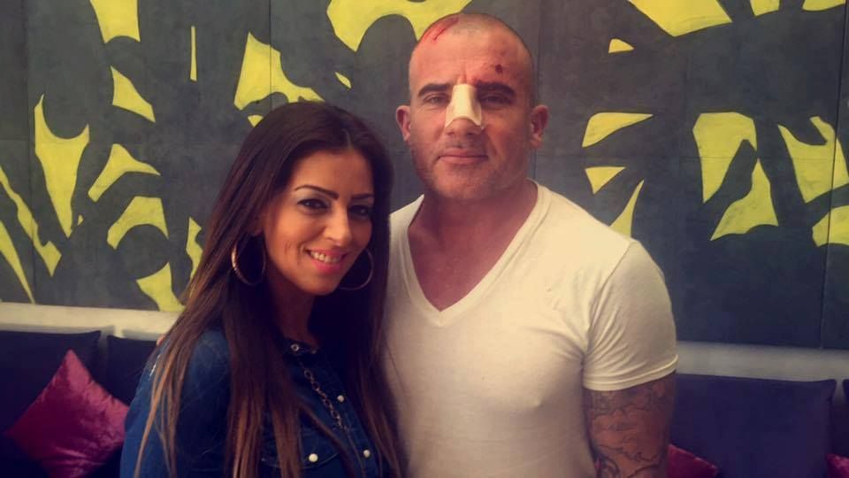 أمل صقر مع نجم السلسة العالمية Prison Break الجريح Www Le360 Ma