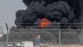 انفجار صهاريج بترولية بمطار أبوظبي الدولي