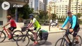 Cover-Vidéo:  بطل العالم موسطا يستهل من طنجة رحلة عبر دراجة إلى السنغال