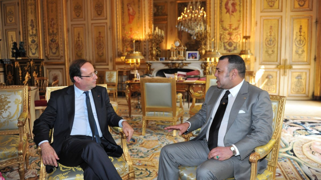 Mohammed VI et François Hollande Mohammed VI et François Hollande
