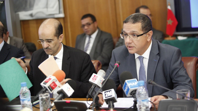 Mohamed Boussaid, ministre de l'Economie et des Finances - Driss El Yazami ministre déléguée chargé du Budget Mohamed Boussaid, ministre de l'Economie et des Finances - Driss El Yazami ministre déléguée chargé du Budget
