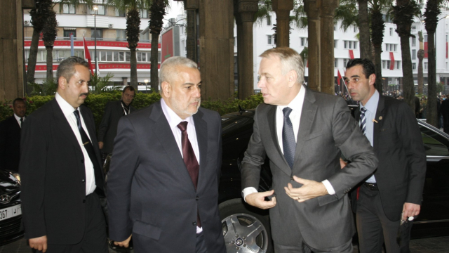 Abdelilah Bankirane, chef d et Jean Marc Ayrault à Rabat. Abdelilah Bankirane, chef d et Jean Marc Ayrault à Rabat.