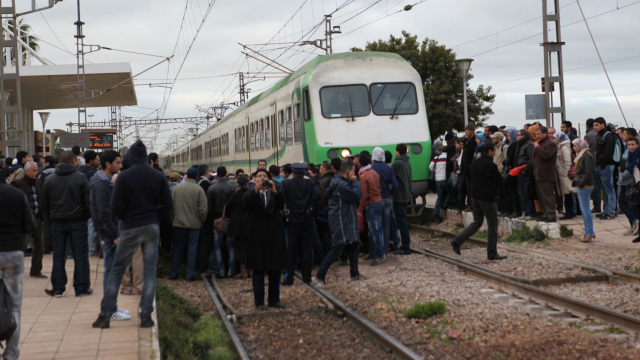 Train bloqué Moulay Rachid