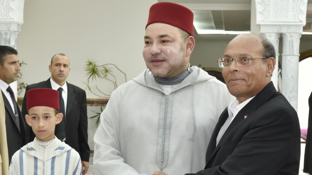 Mohammed VI et MOncef Marzouki Mohammed VI et MOncef Marzouki