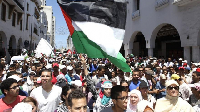Marche soutien Gaza-Rabat Marche soutien Gaza-Rabat