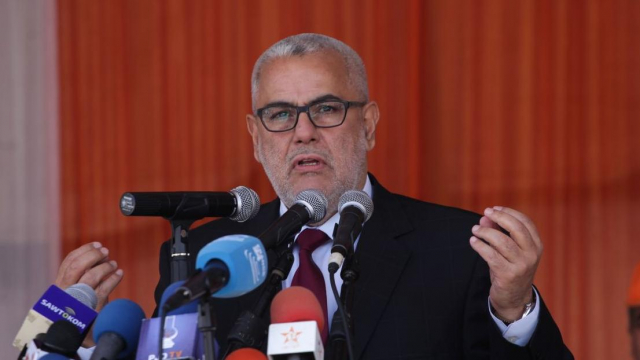 Abdelilah Benkirane, UNTM Casablanca 1 mai 2015 Abdelilah Benkirane, UNTM Casablanca 1 mai 2015