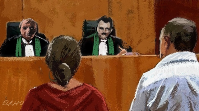 Tribunal justice couple dessin Tribunal justice couple dessin