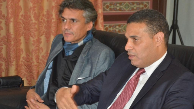 Rachid Nekkaz et Hassan Ben Mbarek, les deux co-présidents de Maghreb sans frontières Rachid Nekkaz et Hassan Ben Mbarek, les deux co-présidents de Maghreb sans frontières