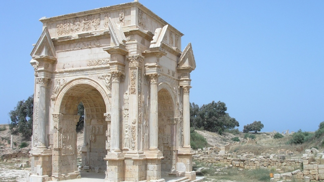 Libye: l&#039;imposante cité romaine de Leptis Magna protégée par des volontaires