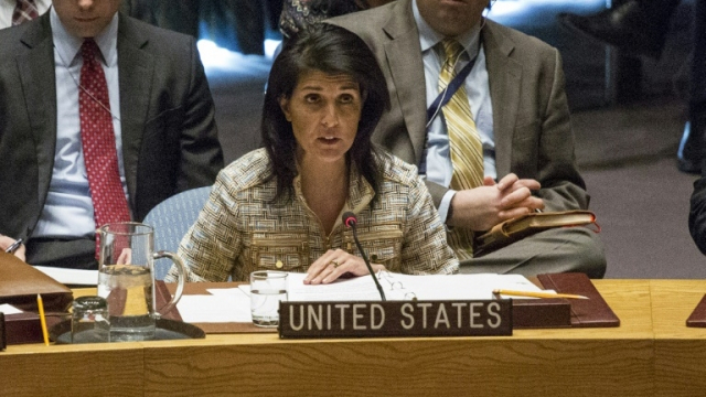ambassadrice US à l'ONU Nikki Haley ambassadrice US à l'ONU Nikki Haley