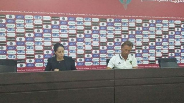 Hervé Renard en conférence de presse Hervé Renard en conférence de presse
